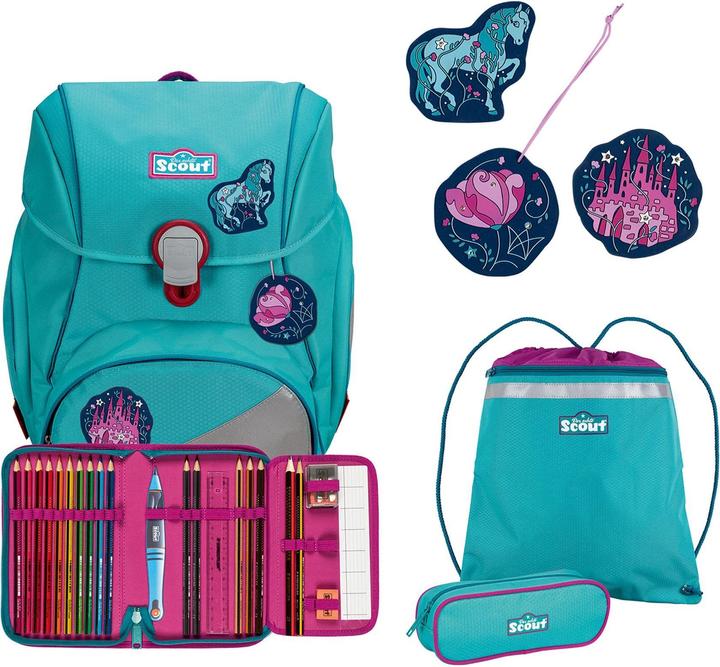 Scout Alpha Schulranzen-Set 4-teilig (20 l)