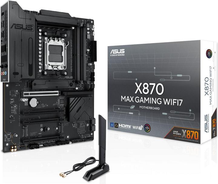 Actual product image ASUS X870 Max Gaming WIFI7 (AM5, AMD X870, ATX)