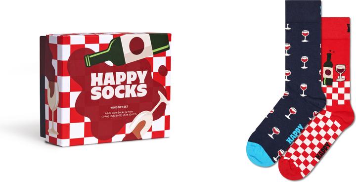 Produktbild Happy Socks 2-Pack Wine Gift Set (2er Pack, 41 - 46)