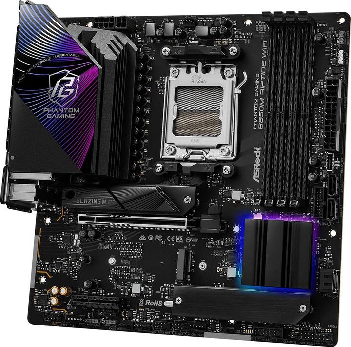 Actual product image AsRock B850M Riptide WiFi (AM5, AMD B850, mATX)