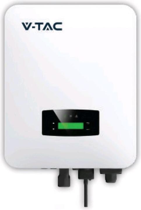 Produktbild V-TAC VT6607106 6kW OnOff Grid Hybrid Solar Wechselrichter Einphasig IP20 CT Zubehör im Lieferum