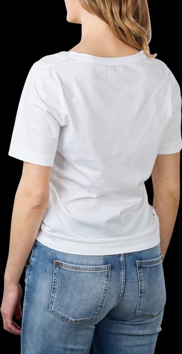 Actual product image Drykorn Jersey Jacina T-Shirt V-Neck White (XS)