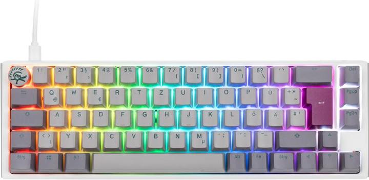 Actual product image Ducky One 3 Mist Grey SF Gaming Keyboard, RGB LED - MX-Red (DE, Cable)