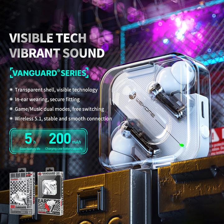Actual product image Wekome Wireless headphones Bluetooth V5.1 TWS Whit (5 h, Wireless)