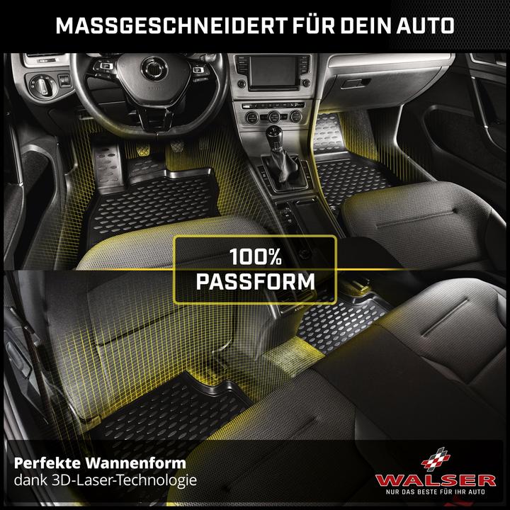 Produktbild Walser Gummimatten XTR für Opel Meriva B 06/2010 - 03/2017 (2 Vordermatten + 2 Rückmatten)