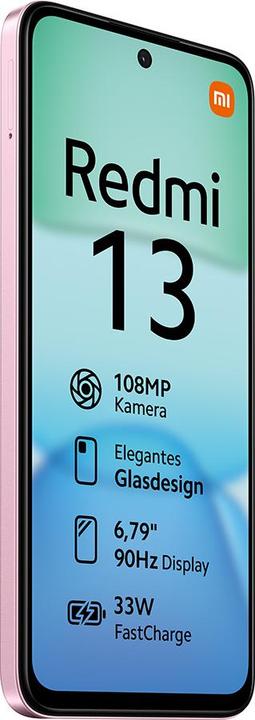 Image du produit Xiaomi Redmi 13 (256 Go, Rose perle, 6.79", Double SIM hybride, 108 Mpx, 4G)