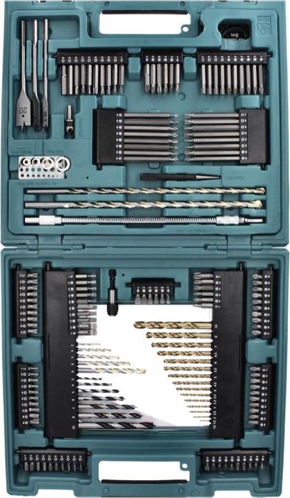Produktbild Makita Bits Bohrer Werkzeug Sortiment 200-tlg. (1 mm, 1.5 mm, 2 mm, 2.5 mm, 3 mm, 3.2 mm, 3.5 mm, 4 mm, 4.5 mm, 5 mm, 5.5 mm, 6 mm, 6.5 mm, 7 mm, 8 mm, 10 mm)