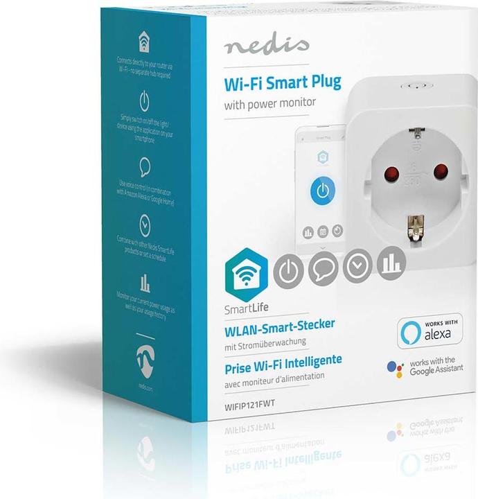 Image du produit Nedis Smartlife Smart Plug| WLAN| Power Meter| 3680 W| Type F CEE 7/3| -10