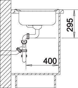 Actual product image Blanco Tipo 9 E (Top-mounted sink, 93 cm, 51 cm)