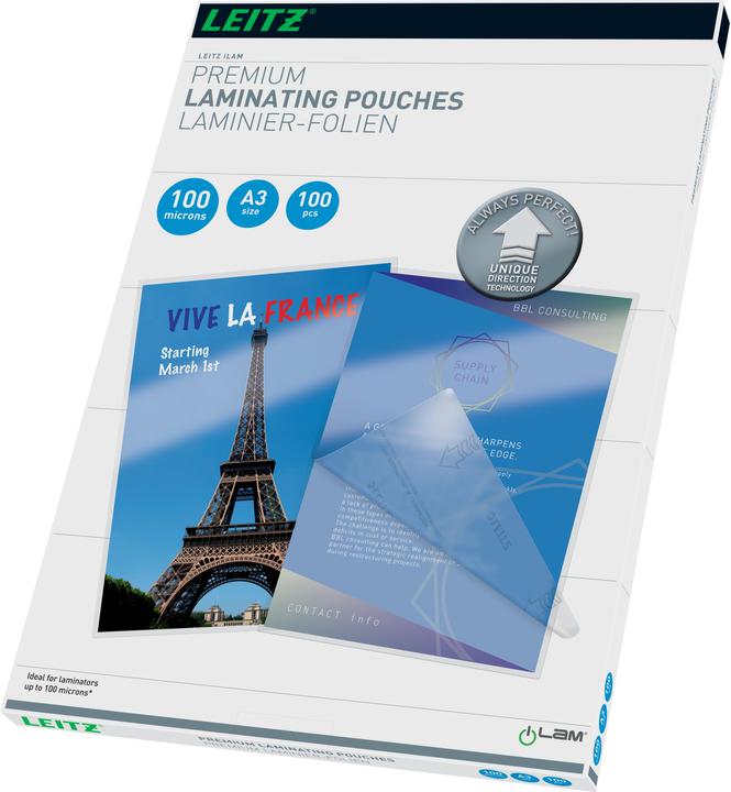 Produktbild Leitz Laminierfolie (A3, 100 Stück, 100 µm)