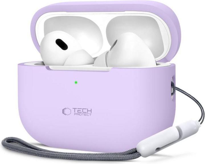 Produktbild Tech-Protect Silicone Case for Apple AirPods Pro 1 / 2 - Purple (Kopfhörer Tasche)
