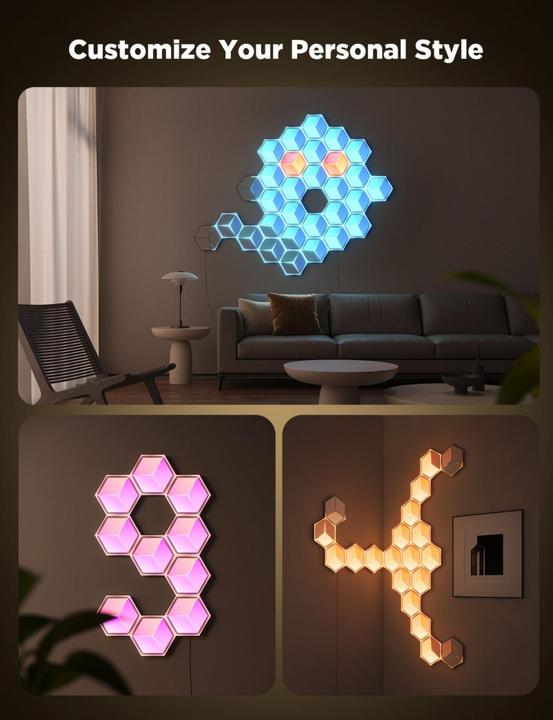 Produktbild Govee Glide Hexa Ultra (130 lm)