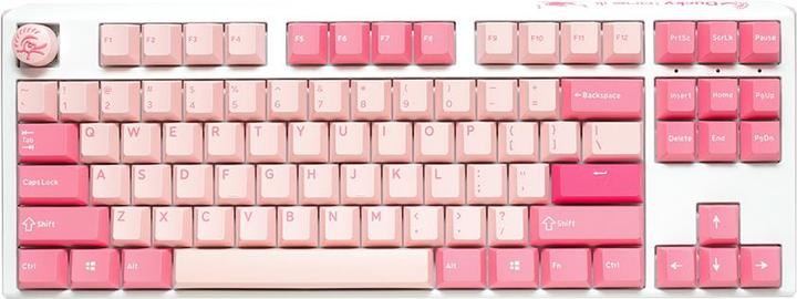 Produktbild Ducky One 3 Gossamer Pink TKL Gaming Tastatur - MX-Ergo-Clear (DE, Kabelgebunden)