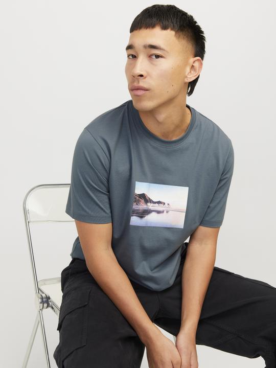 Actual product image Jack & Jones Gedruckt Rundhalsausschnitt T-shirt T-shirt (S)