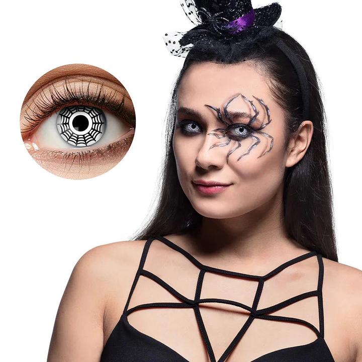 Magni Contact lenses 1 week spider (Black, White)