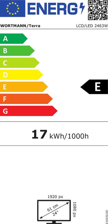Energie-Label Terra 2463W (1920 x 1080 Pixel, 24")