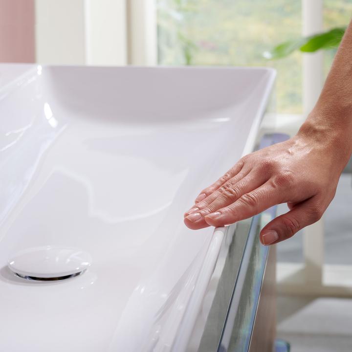 Actual product image hansgrohe Xelu Q washbasin, 1200x480, wall-hung, without overflow, white, 61 (480 mm, 1200 mm)