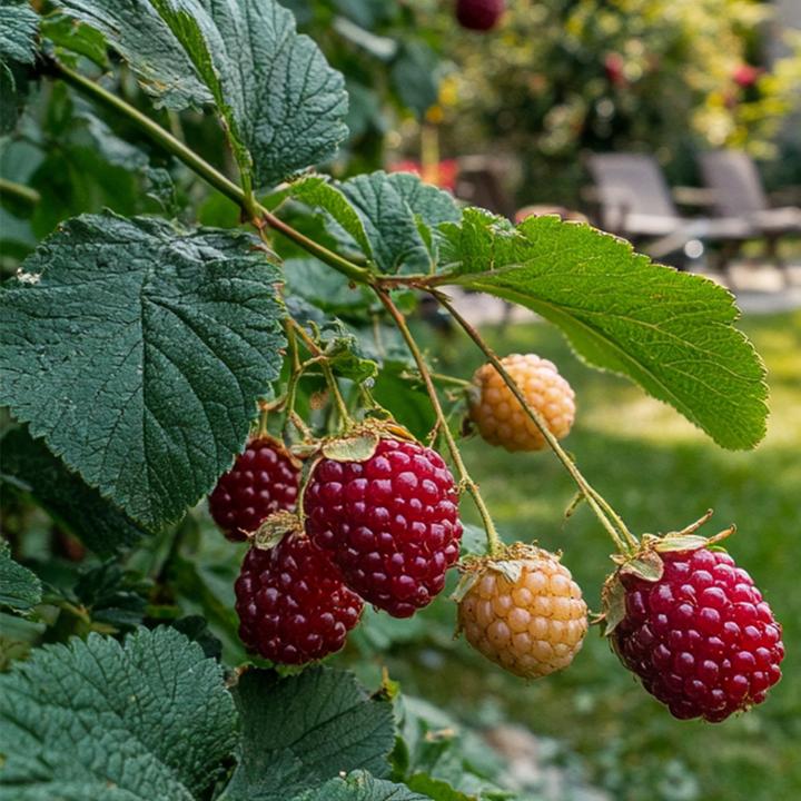 Actual product image Plant in a Box Rubus 'Tayberry' - blackberry and raspberry (25 cm)