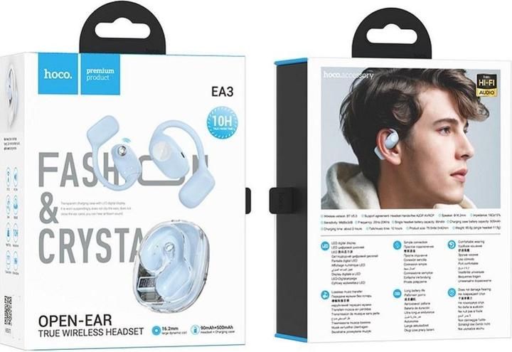 Immagine prodotto Hoco Wireless headphones wireless earphones bluetooth TWS EA3 blue (7 h)
