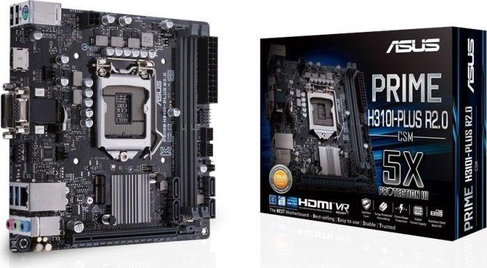 Immagine prodotto ASUS PRIME H310I-PLUS R2.0/CSMS1151 (LGA 1151, Intel H310, Mini-ITX)