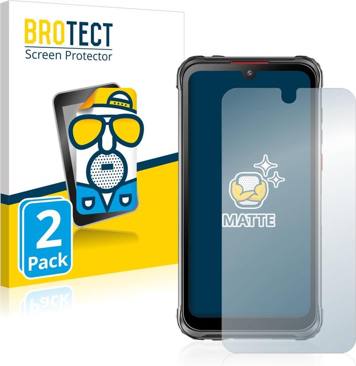 Actual product image BROTECT Anti-glare screen protector matt (2 Piece, Hotwav Cyber 7)