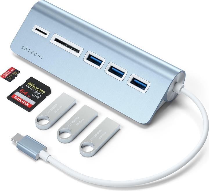 Actual product image Satechi USB-C Aluminium Hub (USB-C, 5 Ports)
