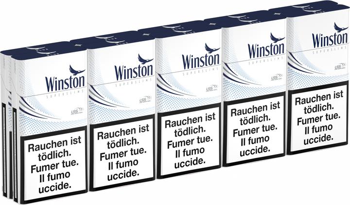 Winston Boîte bleue Superslim (10 pcs)