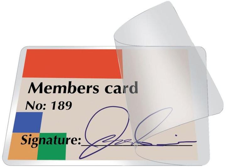 Actual product image Q-Connect Cold laminating sleeves ID cards (54 x 86 mm, 10 Piece, 200 µm)