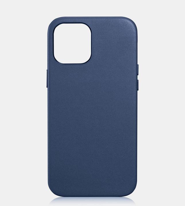 Produktbild iCarer iPhone 12 Pro Max Echt Leder Case with MagSafe Blau (Apple iPhone 12 Pro Max)