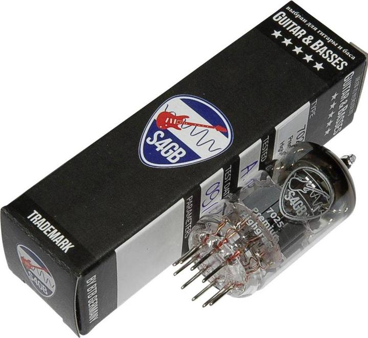 Produktbild No Name 7025 S4GB Premium Elektronenröhre Selektiert für Gitarre & Bass Doppeltriode Polzahl (num): 9 Sock