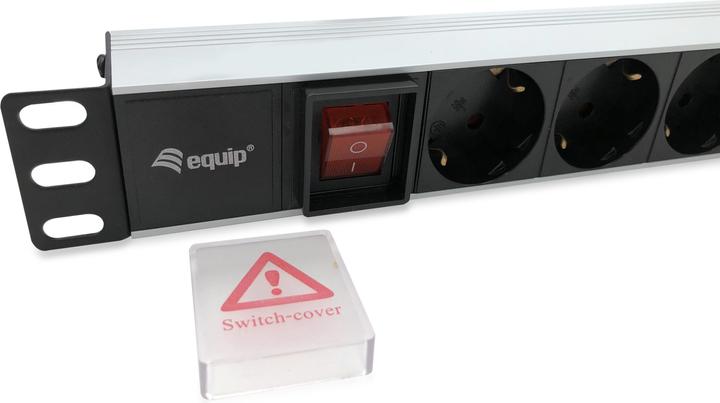 Image du produit equip Bâti de prises 1U8x Schukon. Alu Sch (8 x, CEE 7/3, 1.80 m)