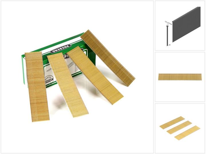 Produktbild Prebena J 30 CNKHA Stauchkopfnägel Brads 30mm 5000 Stück - aus verzinktem Stahl, geharzt
