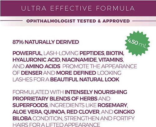 Nutritional values and ingredients Blinc Lash & Brow Enhancer Serum, Wimpernserum (4.5ml) (4.50 ml)