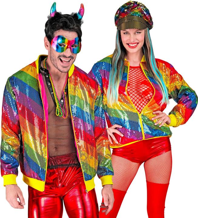 Produktbild Widmann Paillettenjacke in Regenbogen Muster Unisex (S, M)