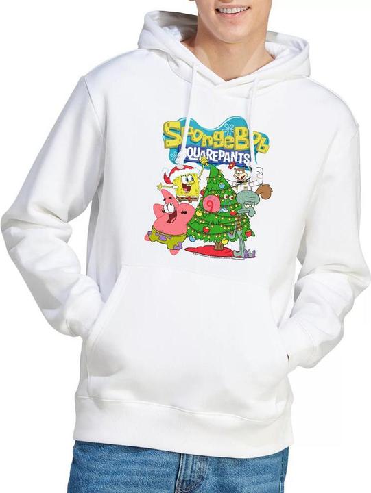 Immagine prodotto Spongebob Squarepants Felpa con Cappuccio Albero di Natale Uomo (L)