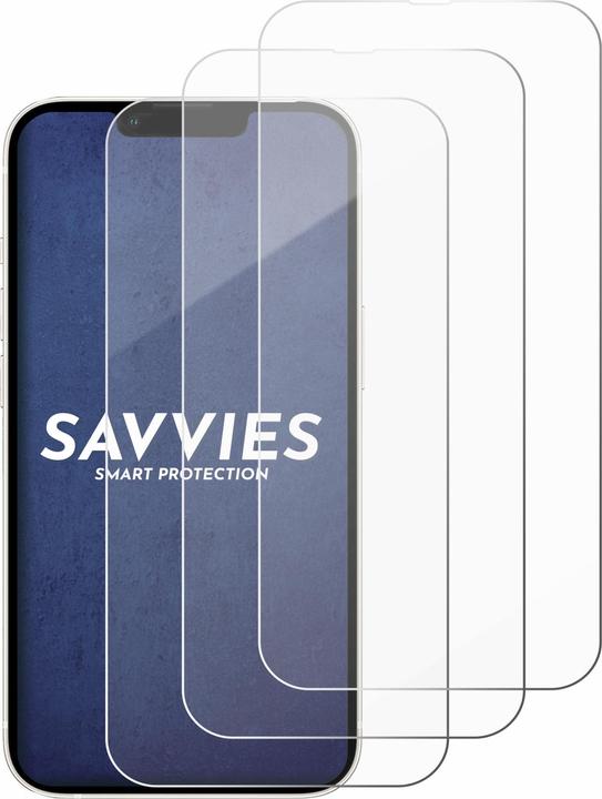 Produktbild Savvies Panzerglas Hartglas Displayschutz (3 Stück, Apple iPhone 13)