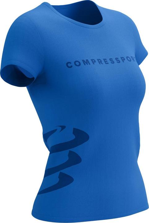 Compressport Logo SS Tshirt W Pacific coast, Estate blue (XS)