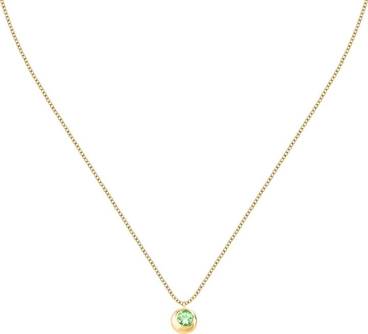 Produktbild Morellato - Charming Gold Plated Necklace with Semipreziose Peridot SAXN05 (Silber 925)