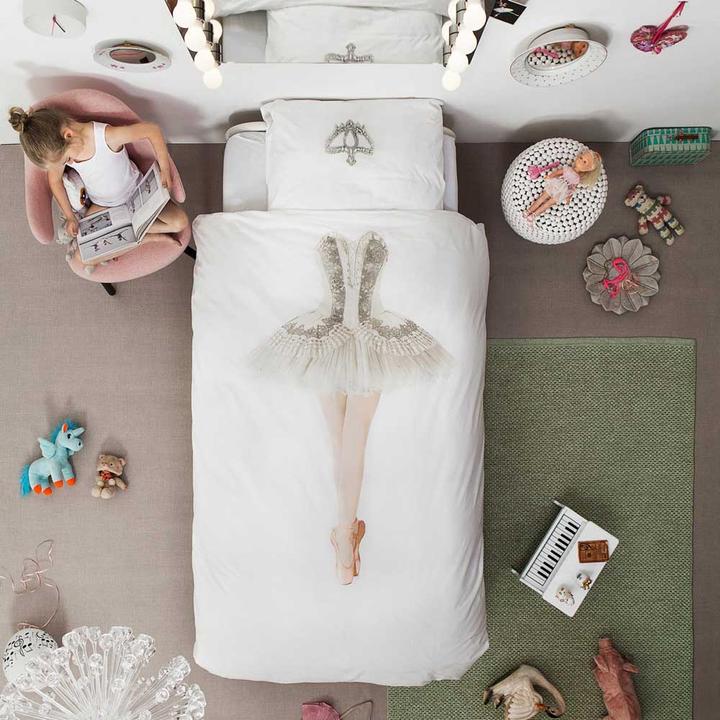 Actual product image Snurk Girls' bed linen Ballerina 135 x200