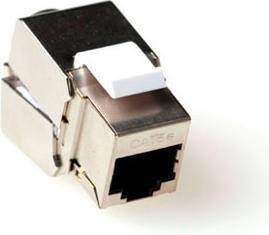 Actual product image CAT6A Keystone Jack full shielded punch down. Type: CAT6A Keystone shielded c6a punchd. (Keystone module)