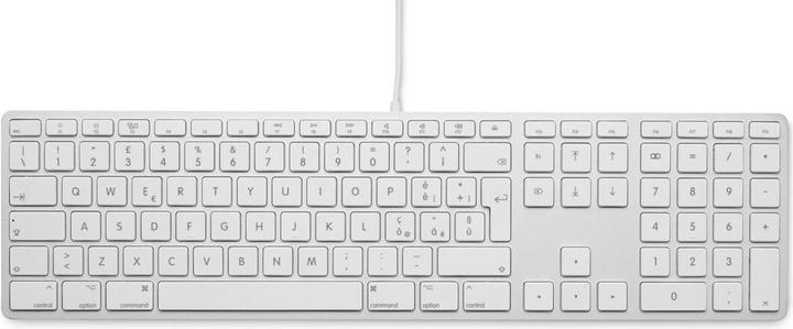 LMP USB Keyboard 110 keys wired USB keyboard with 2x USB and aluminum upper cover - Italian (DE, Kabelgebunden)