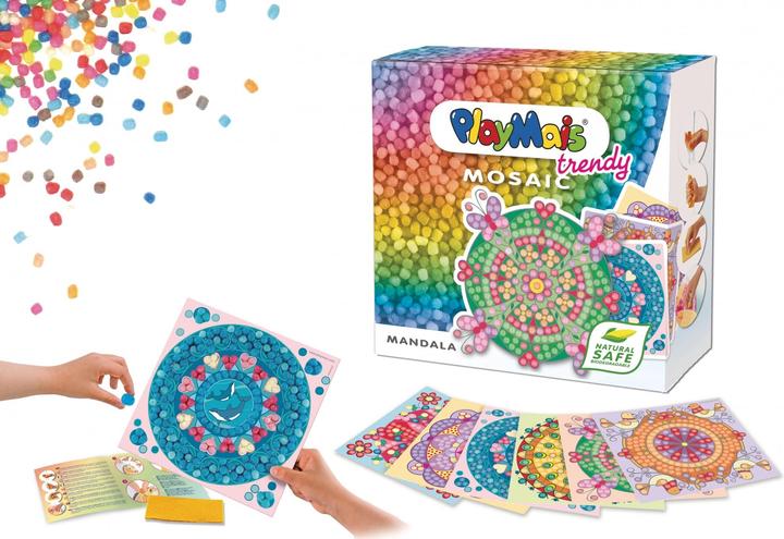 Produktbild PlayMais Trendy Mosaic Mandalas (3.000 Stück)