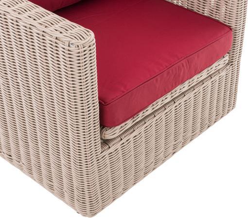 Produktbild Swisshandel24 Sessel Tibera 5mm rubinrot, perlweiss