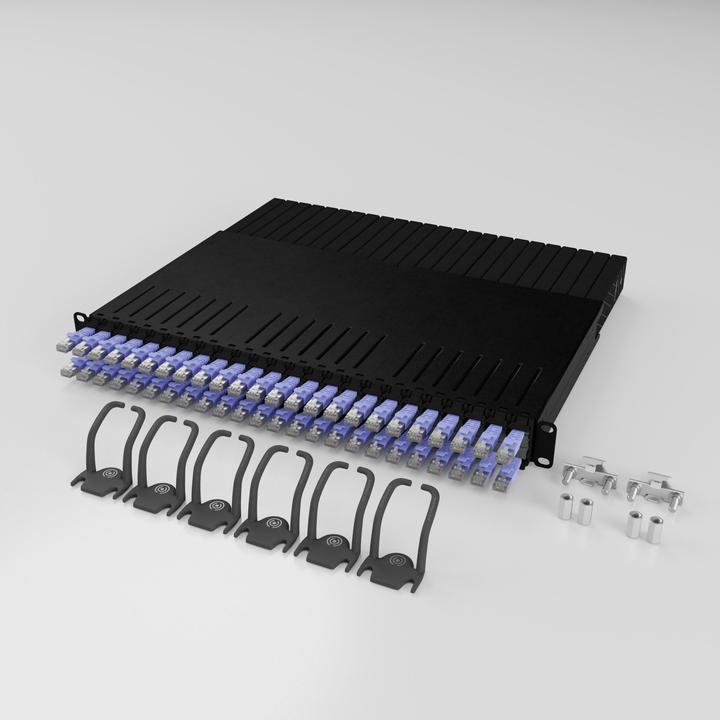 Immagine prodotto PATCHBOX uno / 8RU / Cat 6A, STP, 0,8 m, viola (STP, CAT6a, 0.80 m)
