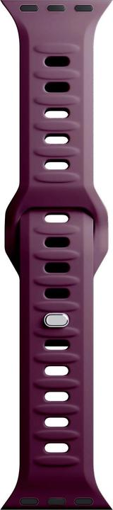 Actual product image 3MK Silicone Watch Strap ciemnofioletowy /mulberry dla Apple Watch 42/44/45/49mm (Stainless steel, Silicone)