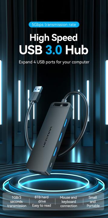 Productafbeelding Vention Chlbd (USB-A, 4 Havens)