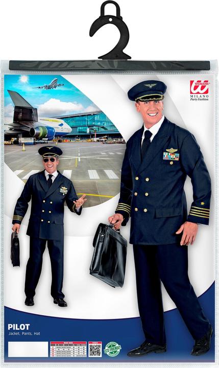 Produktbild Widmann Piloten Anzug Mit Hut (S)