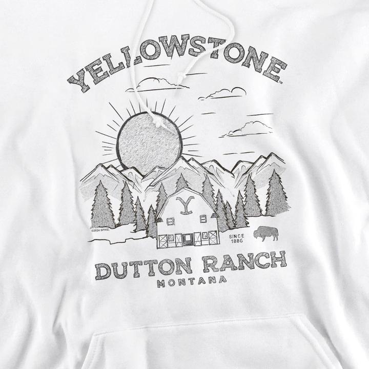 Immagine prodotto Yellowstone Dutton Ranch Felpa con Cappuccio Alba Uomo (L)