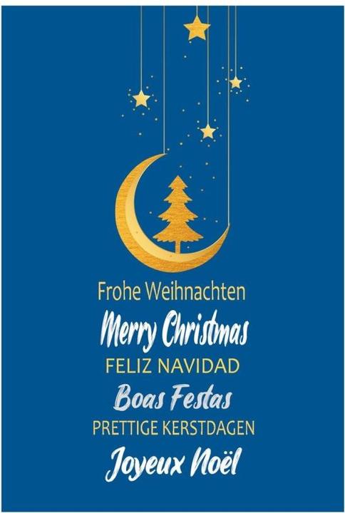 Image du produit ABC Carte de Noël Joyeux Noël Multilingue (1 pcs)