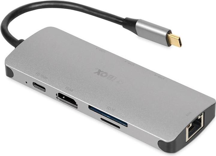 Actual product image iBox IUH3RJ4K (USB-C, 7 Ports)